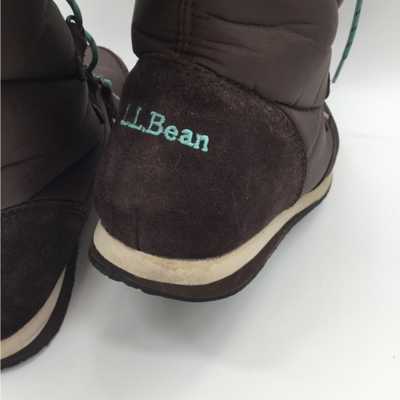 LL Bean Carrabassett Faux Fur Lace Up Snow Boots - Picture 9 of 9